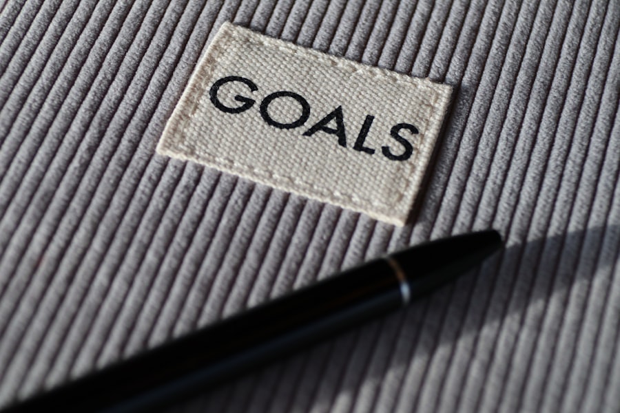 Photo goal setting